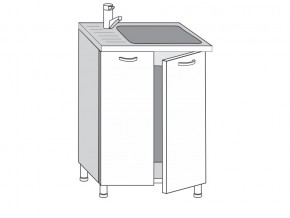2.60.2мн Шкаф-стол на 600мм под накладную мойку с 2-мя дверцами в Чердыни - cherdyn.magazin-mebel74.ru | фото