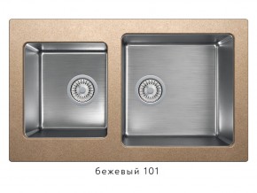 Мойка комбинированная Tolero twist TTS-840 Бежевый 101 в Чердыни - cherdyn.magazin-mebel74.ru | фото