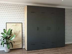 Шкаф распашной 2400К Антрацит в Чердыни - cherdyn.magazin-mebel74.ru | фото